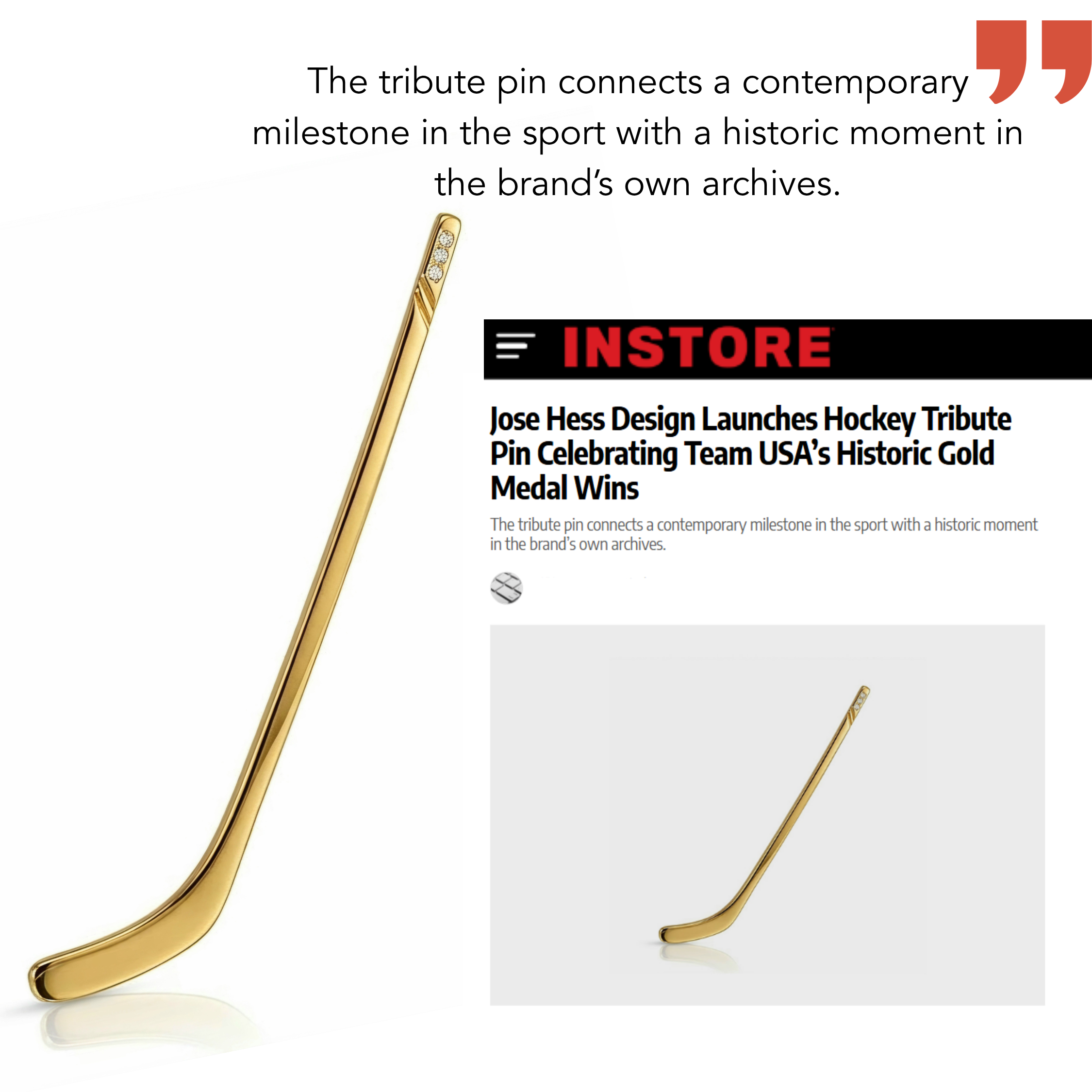 Jose Hess Design Launches Hockey Tribute Pin Celebrating Team USA’s Historic Gold Medal Wins