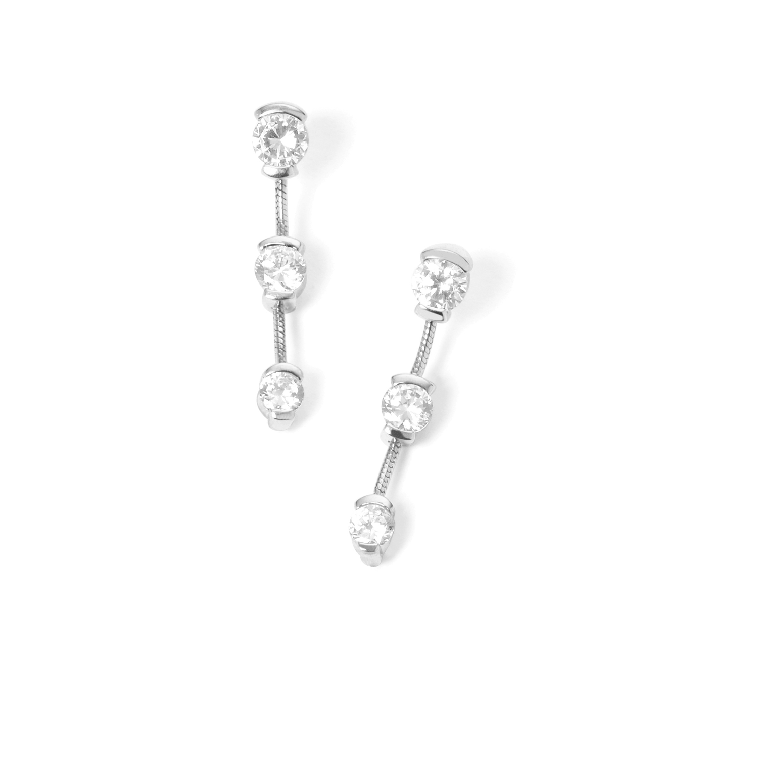 Garden Lights Diamond Earrings 18Karat 6 Diamonds 1.00cts TW