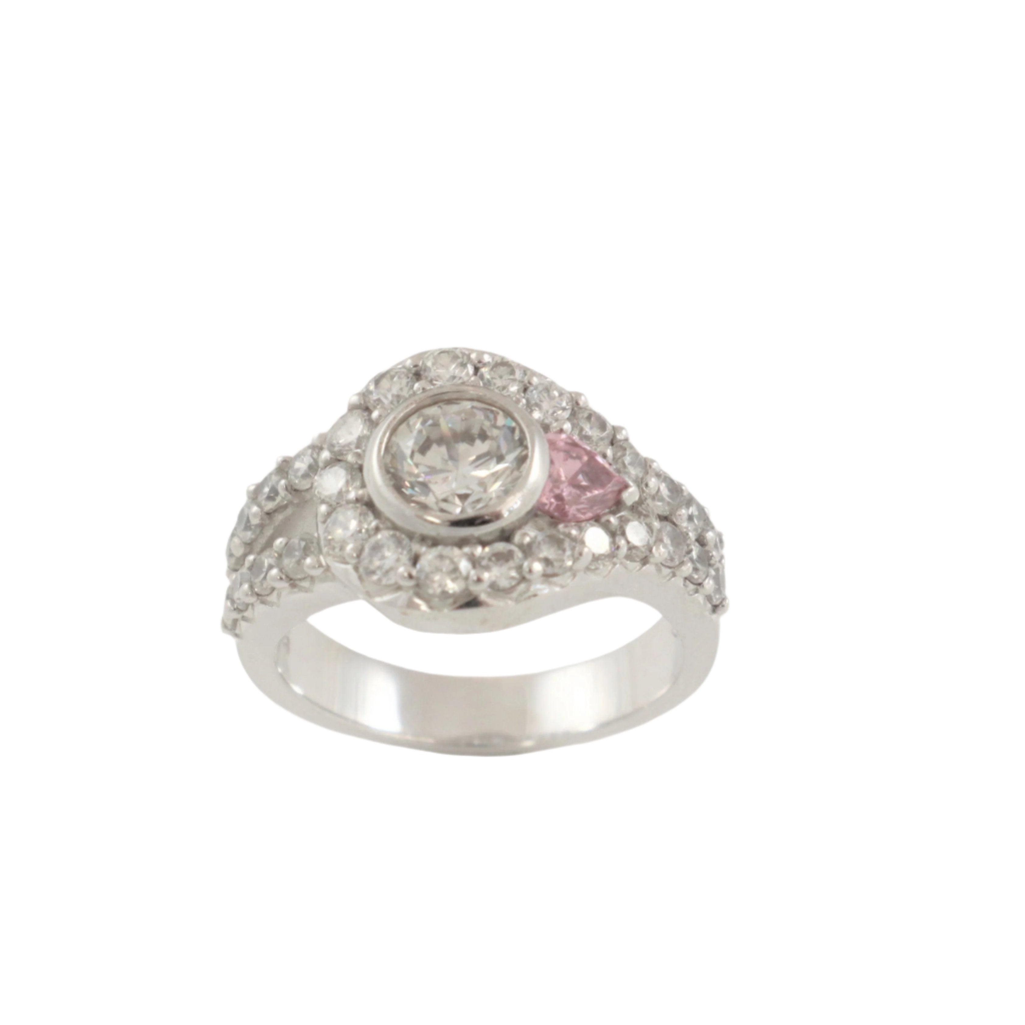 Silver Collection Pink Heart