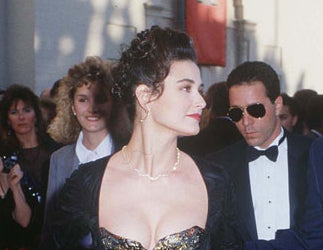 Demi Moore and Bruce Willis 1989 Oscars