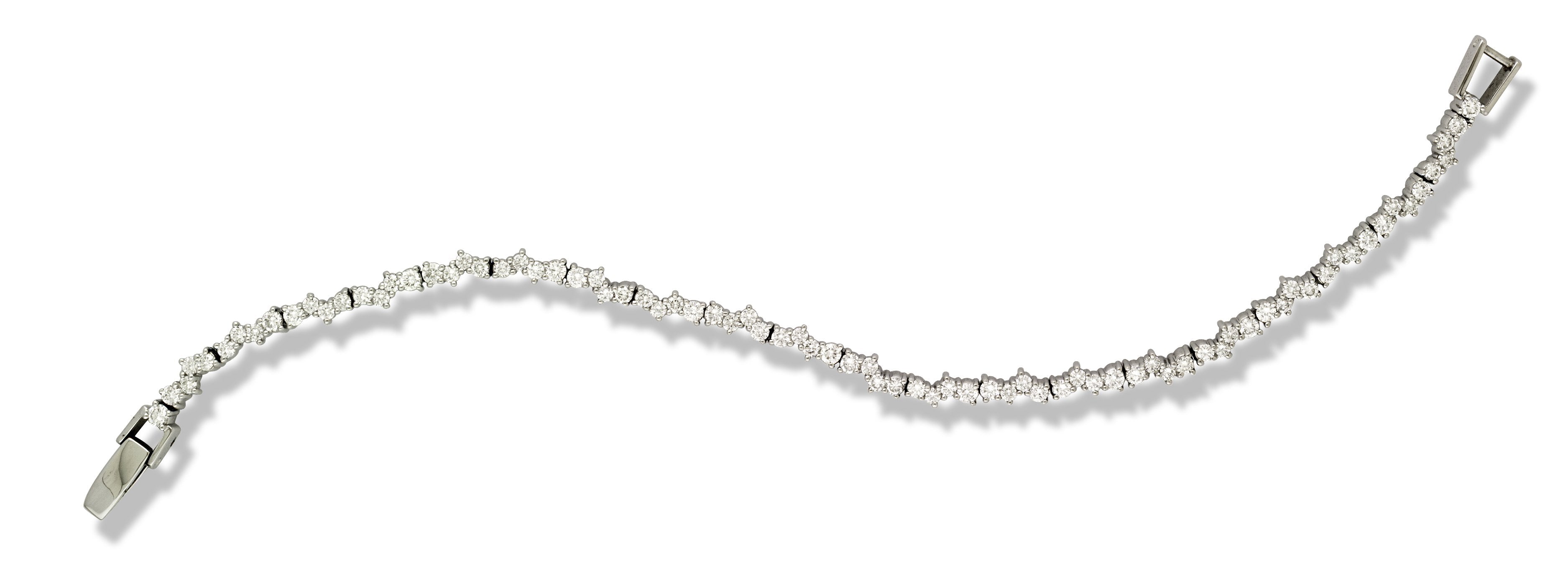 Diamond Squiggle Bracelet