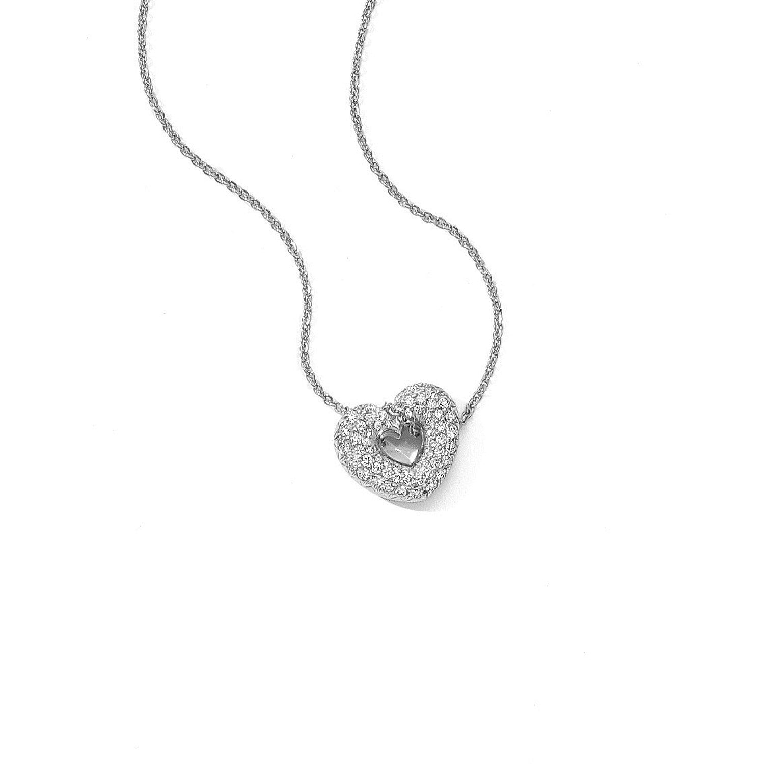 Corazones Diamond Necklace 18Karat 59 Diamonds 0.75cts TW