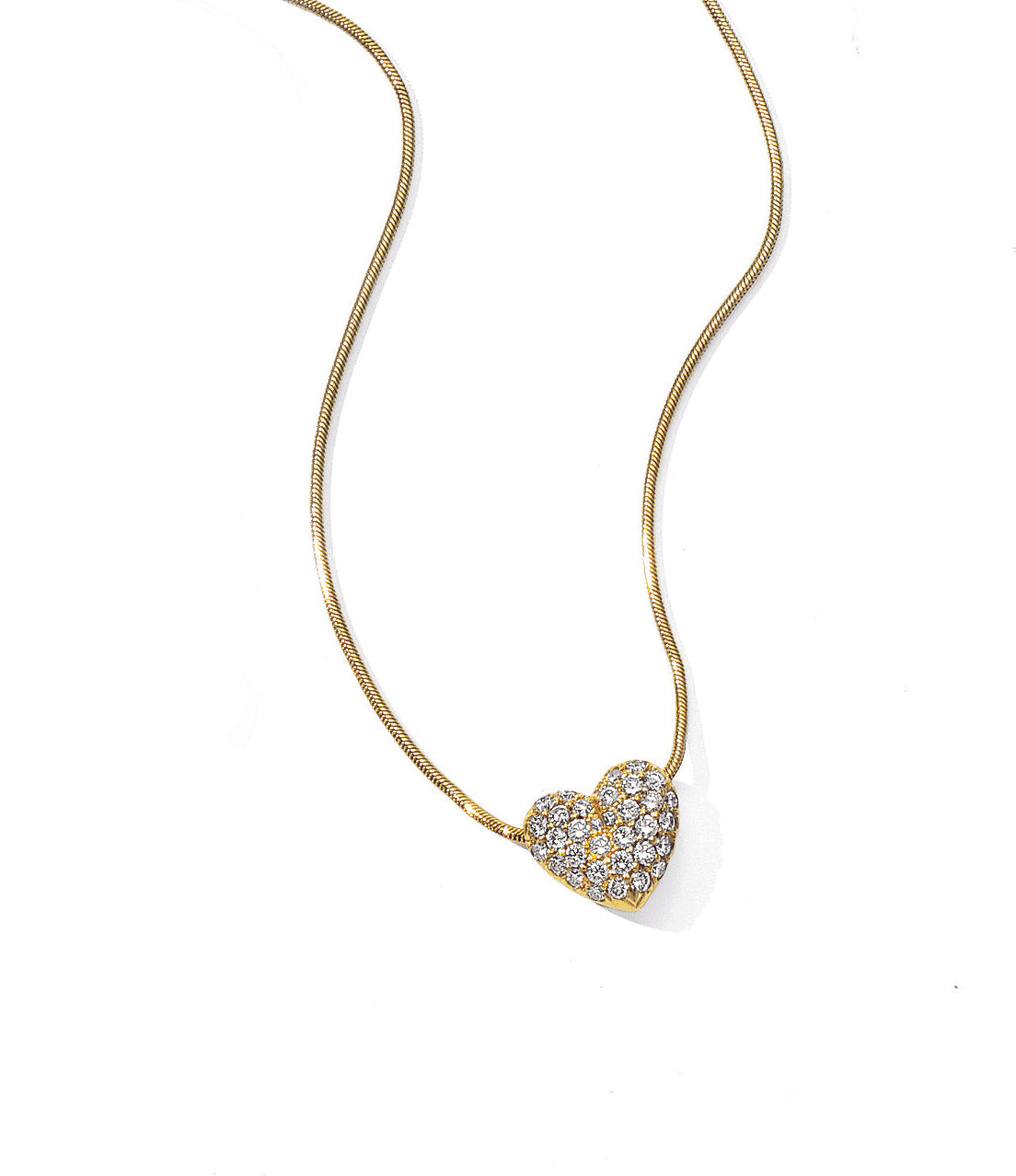 Corazones Diamond Necklace 18Karat 35 Diamonds 0.75cts TW