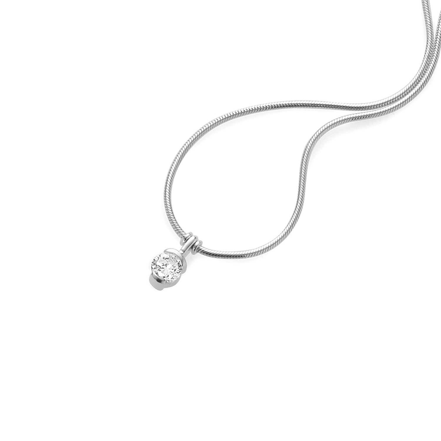 Garden Lights Diamond Necklace 18Karat 1 Diamond 0.25cts TW