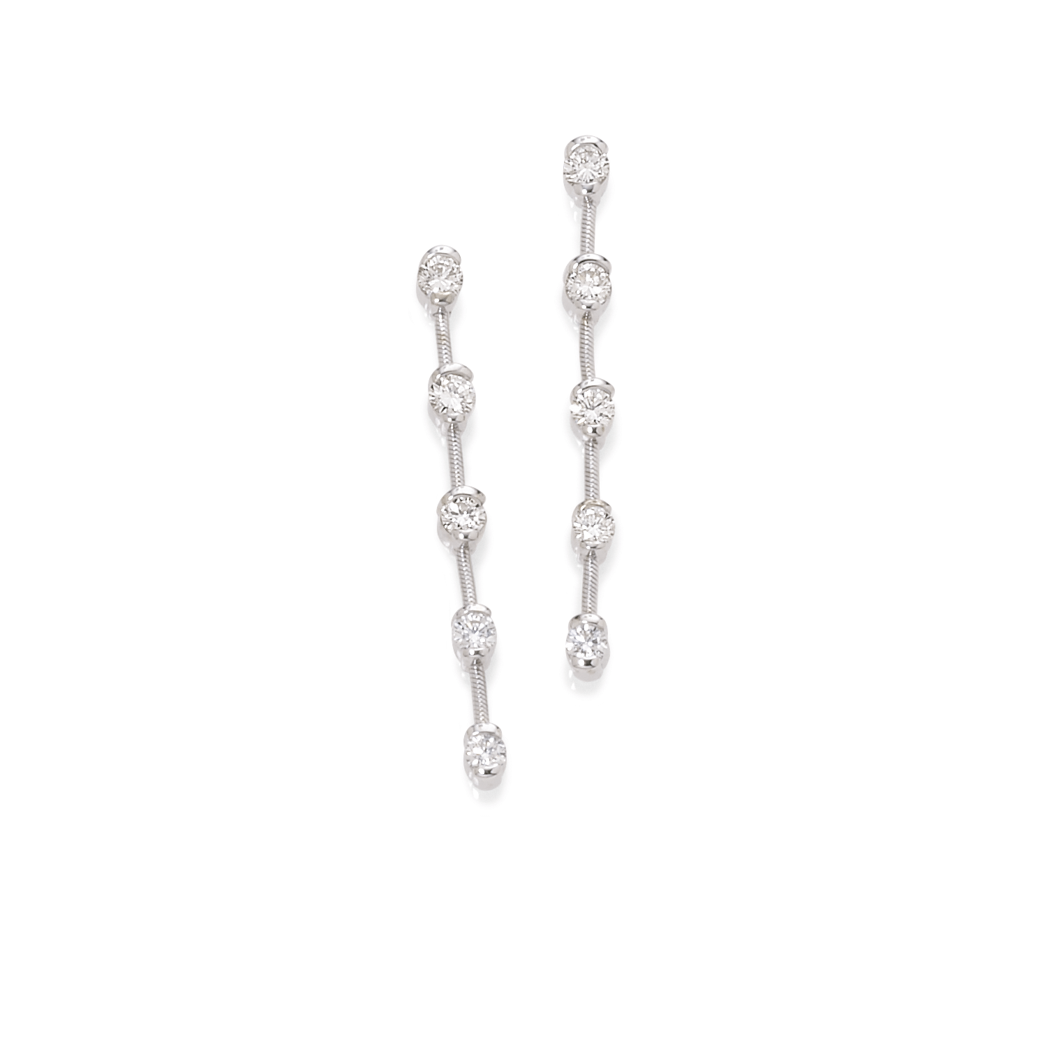 Garden Lights Diamond Earrings 18Karat 10 Diamonds 0.70cts TW