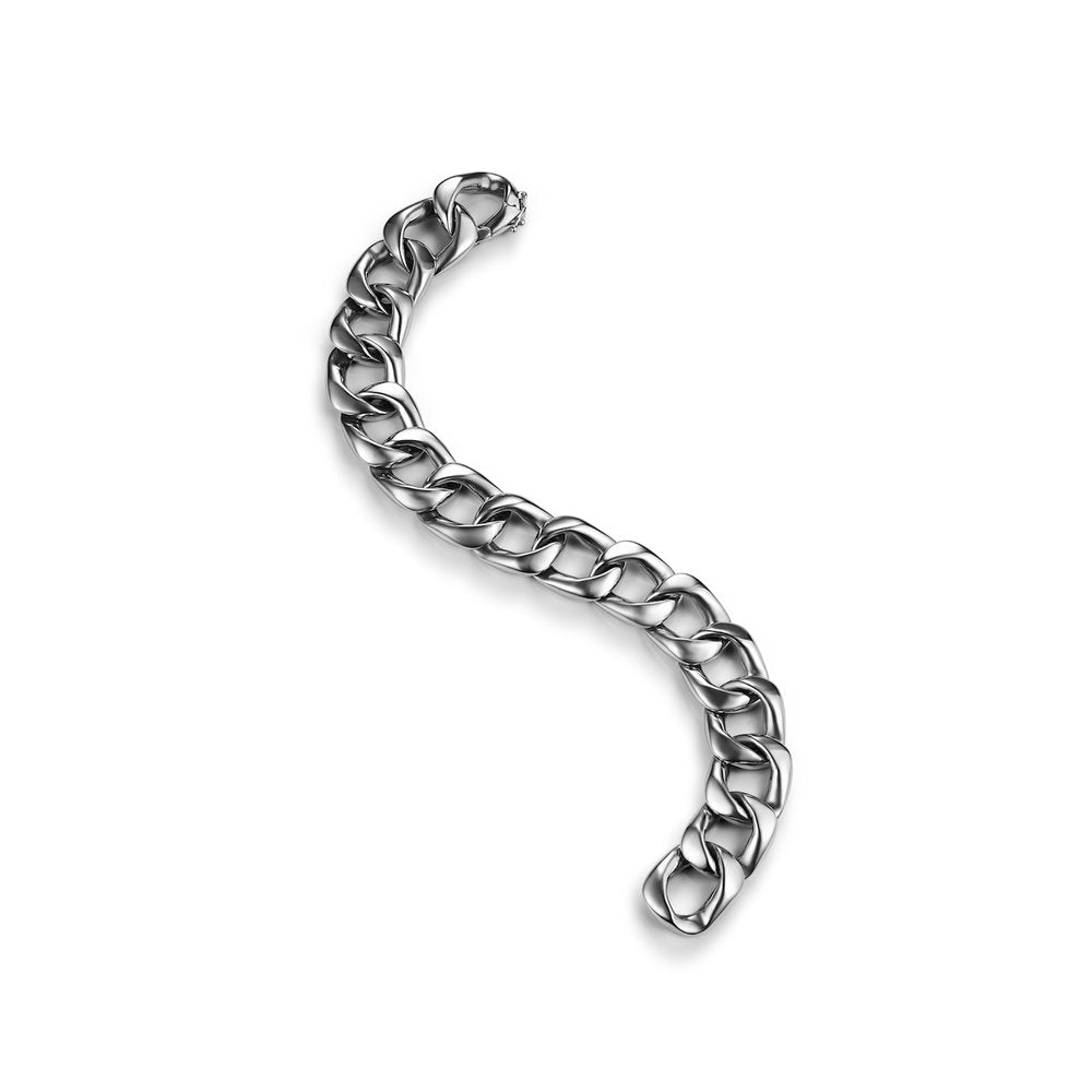 Oval Linky Sterling Silver Bracelet